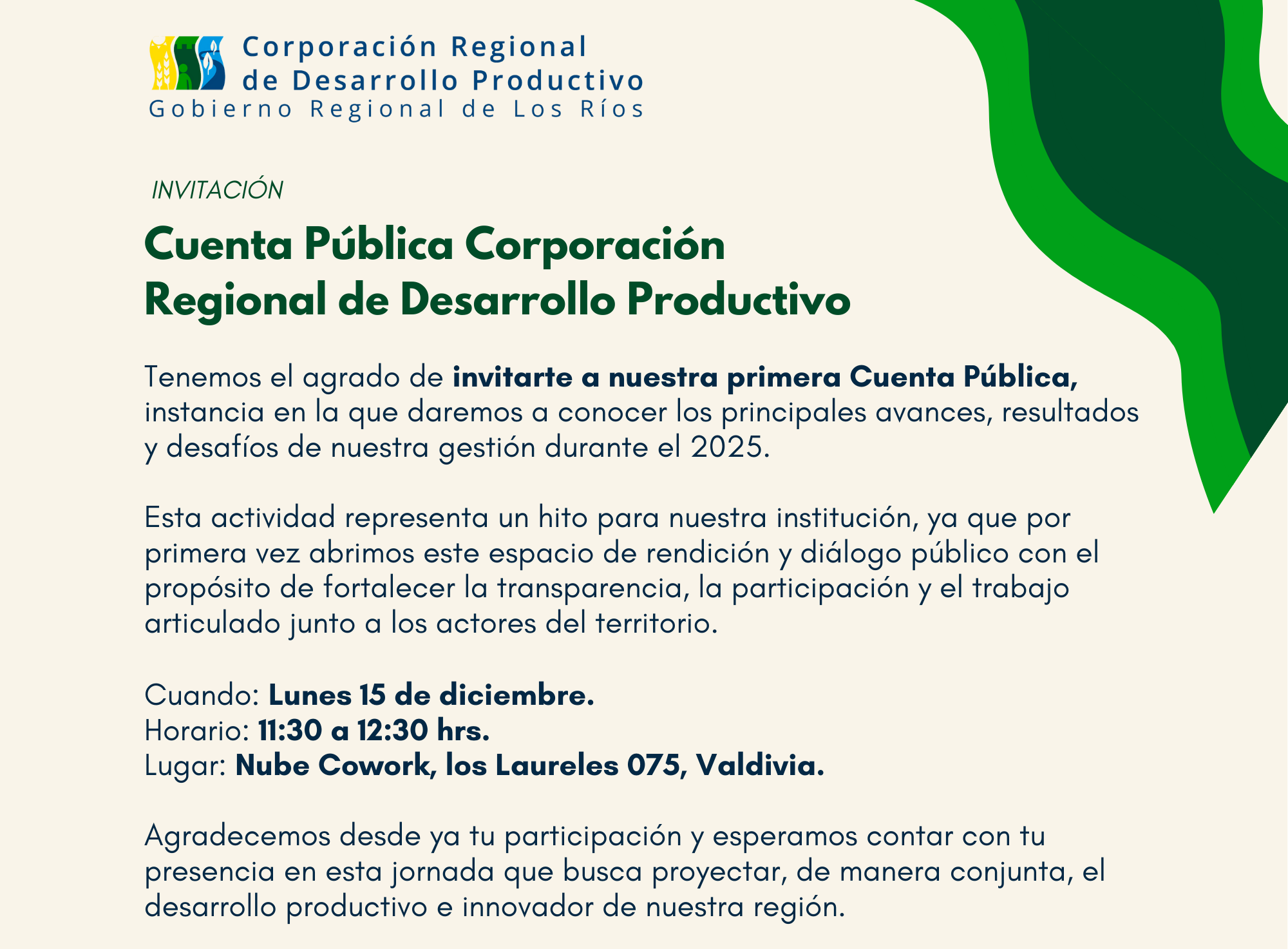 ¡Sé parte de nuestra primera Cuenta Pública 2025!