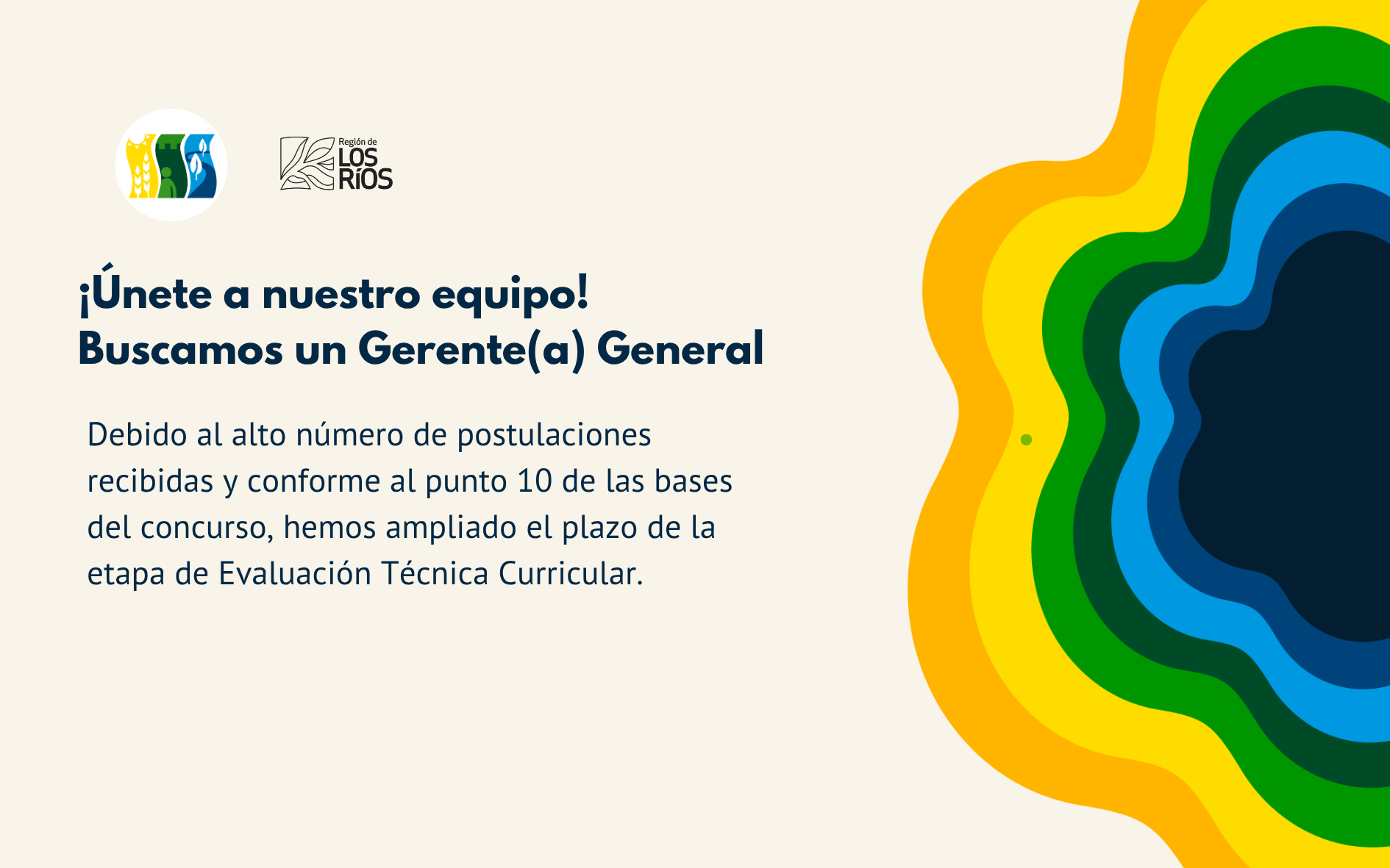 ¡Actualización de nuestro Concurso Público para Gerente(a) General!